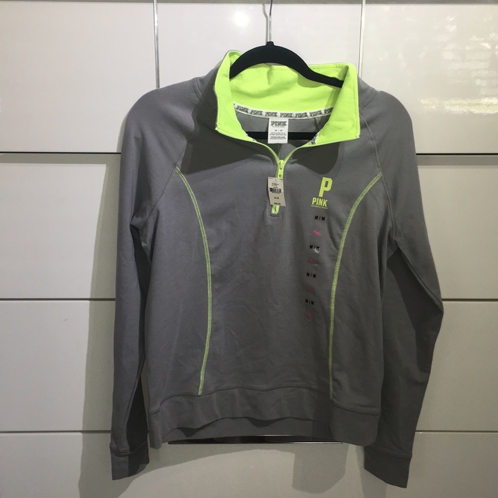 Pink Victoria's Secret Quarter-Zip Sweater - Picture 3 of 4
